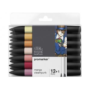 Zestaw Promarkerów Winsor&Newton, 13szt Manga Steampunk